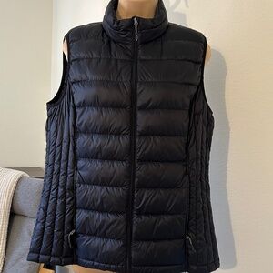 Heatkeep Puffer Vest with Collar, Packable NWOT
